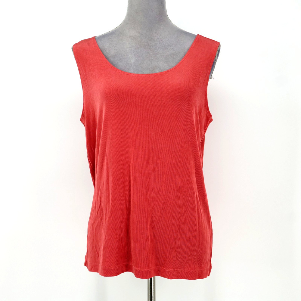 Chicos Travelers 3 Sweater Set Womens XL 16 Pale Orange Cardigan n Tank 2 Piece - Picture 6 of 16